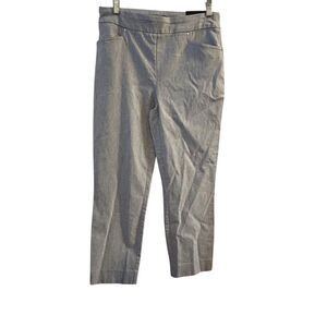 Hilary Radley Women's Slim Leg Gray Dress Pants Size M Workwear